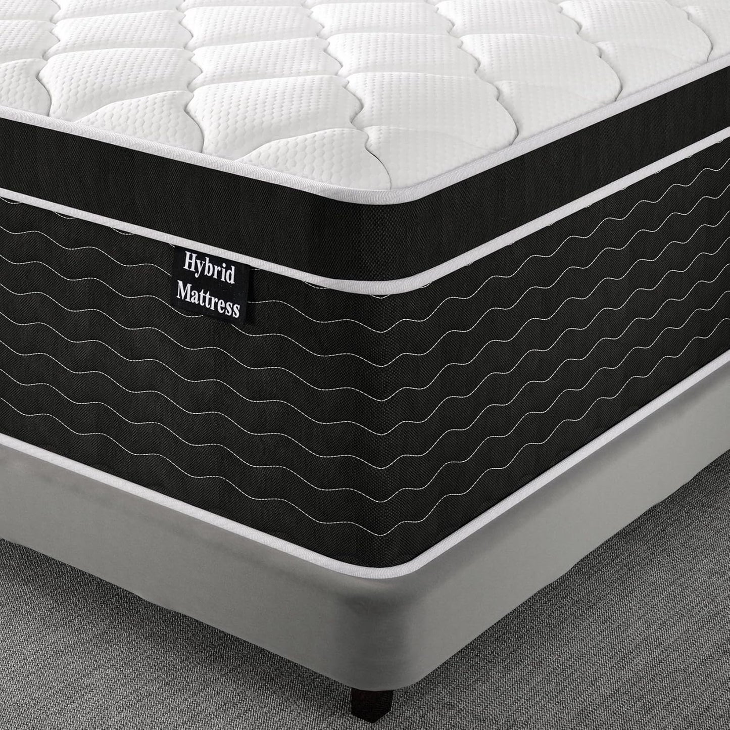 Full Size Mattress, 10 Inch Full Size Mattress in a Box, Medium Plush Hybrid Mattress
