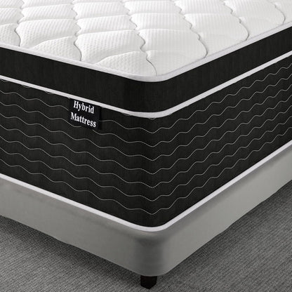 Full Size Mattress, 10 Inch Full Size Mattress in a Box, Medium Plush Hybrid Mattress