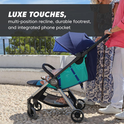 City Tour 2 Ultra-Compact Travel Stroller, Jet, Lightweight, Foldable, Ideal for Traveling