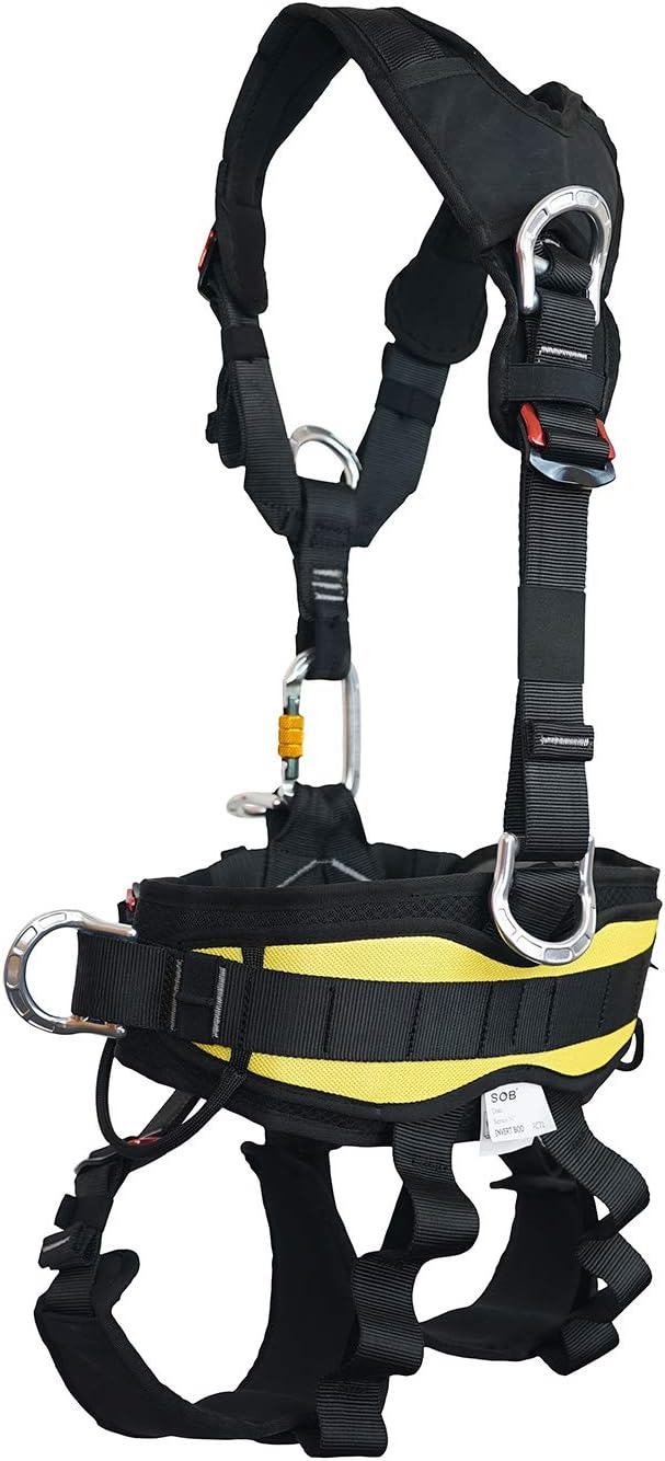 Full Body Climbing Harness Can Be Inverted Thicken Widen Protect Waist Safety Harness Tree Work Rock Climbing Mountaineering Rescuing Work at Height