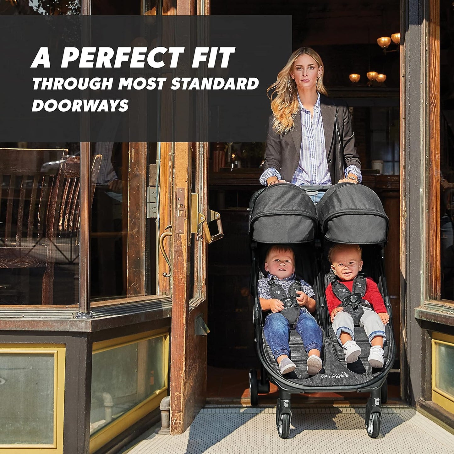 City Tour 2 Ultra-Compact Travel Stroller, Jet, Lightweight, Foldable, Ideal for Traveling