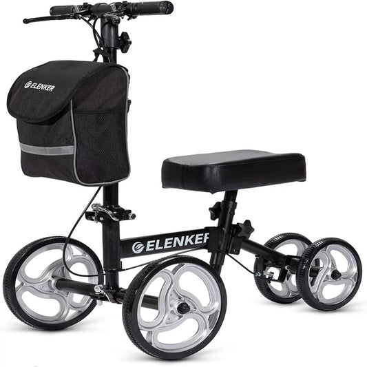 Drive Medical Steerable Knee Walker Scooter – Crutch Alternative for Injury Recovery
