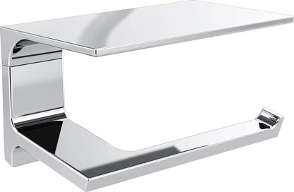 Pivotal Toilet Paper Holder With Shelf, Polished Nickel, Bathroom Accessories, 79956-PN
