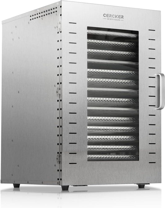 Commercial Food Dehydrator 16 Trays 1500W 70-190°F Large