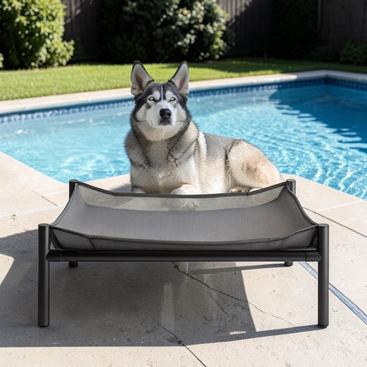 Gomut Raised Dog Bed - Elevated Cooling Pet Cot with Breathable Mesh