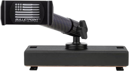 Dash Mount Cell Phone Holder RAM Truck Compatible (2019+ 1500, 2500, 3500 and TRX) with 20mm Ball Mount - Compatible with iPhone and Android Smartphones (Dual Ball with 2 Phone Holders)