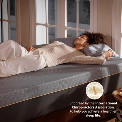 EGOHOME 14 Inch King Size Memory Foam Mattress for Back Pain, Cooling Gel Mattress Bed in a Box, Made in USA, CertiPUR-US Certified, Therapeutic Medium Mattress, 76x80x14 Black