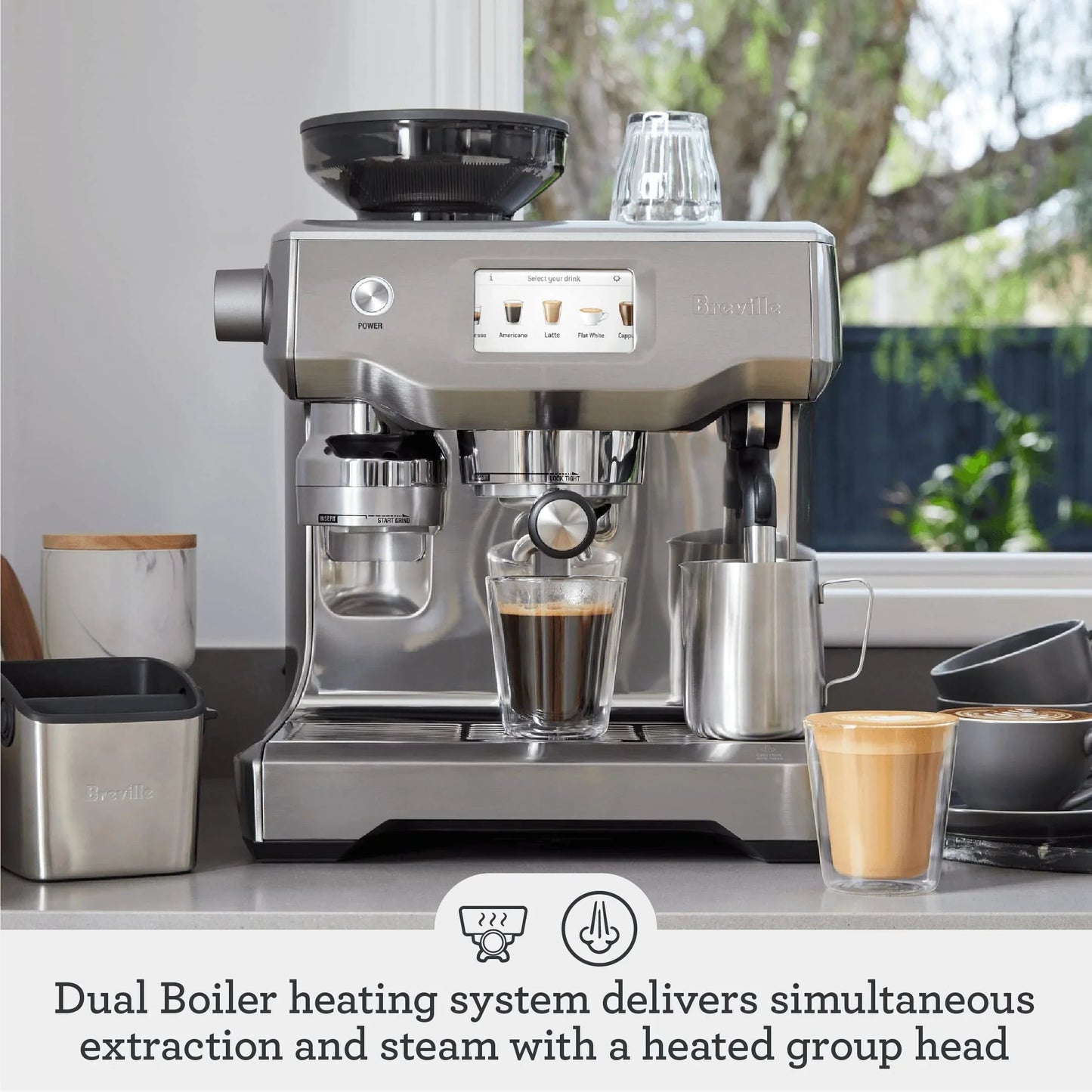 Breville Automatic Espresso Machine BES990BSSUSC